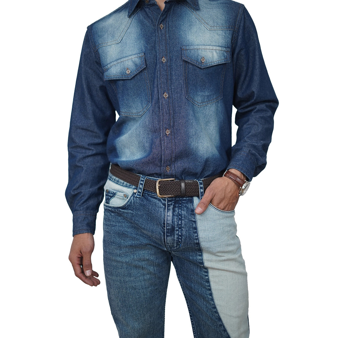 Classic Faded Denim Shirt