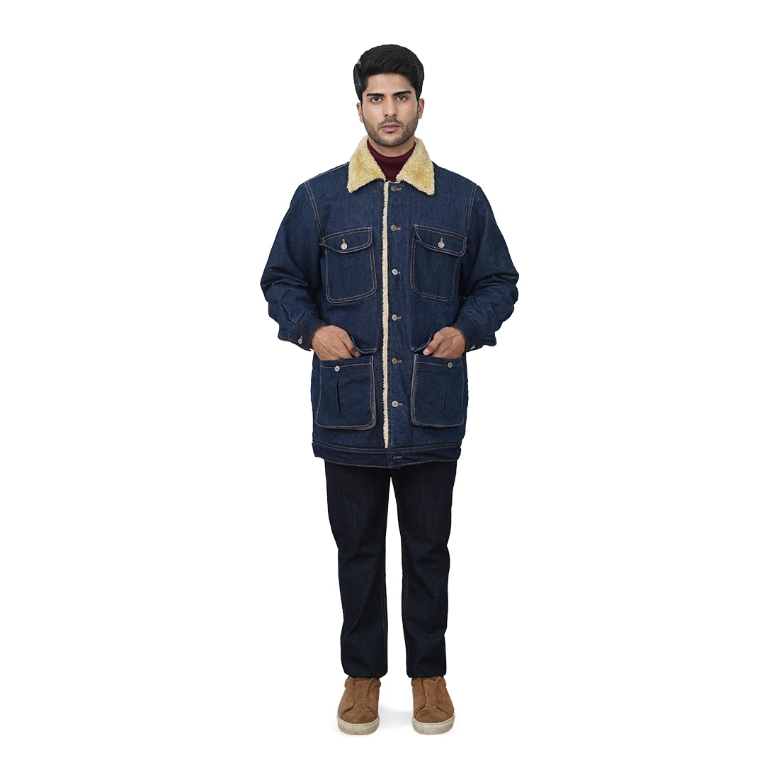 Winter Fur Denim Jacket