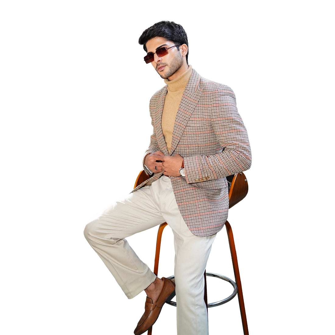 Mocha Mousse Denim Blazer