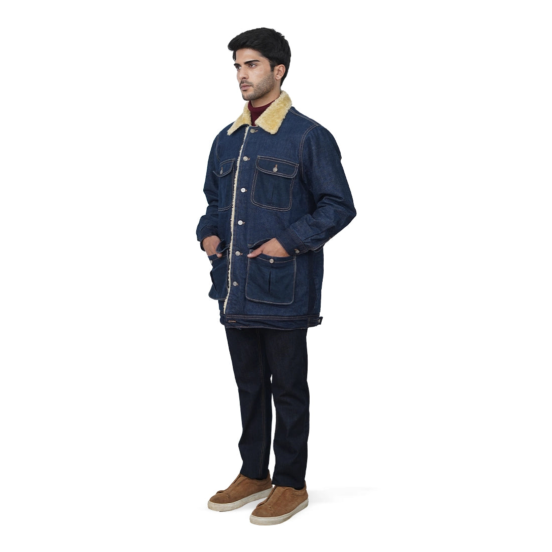 Winter Fur Denim Jacket