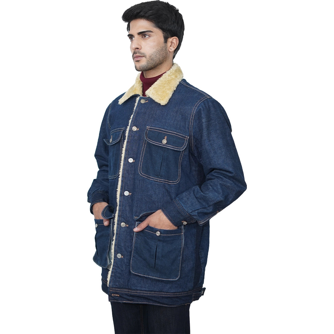 Winter Fur Denim Jacket