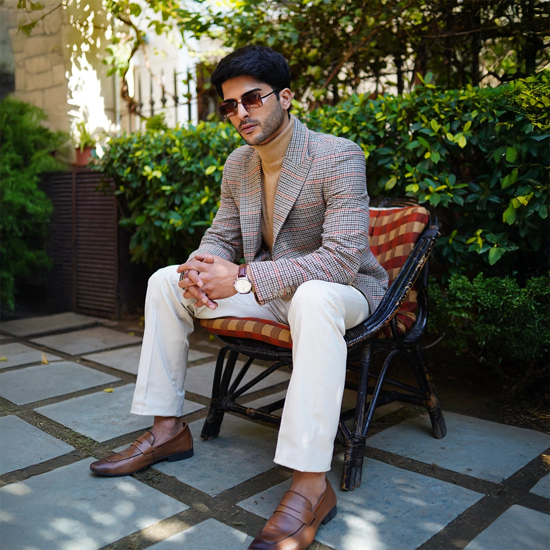 Mocha Mousse Denim Blazer