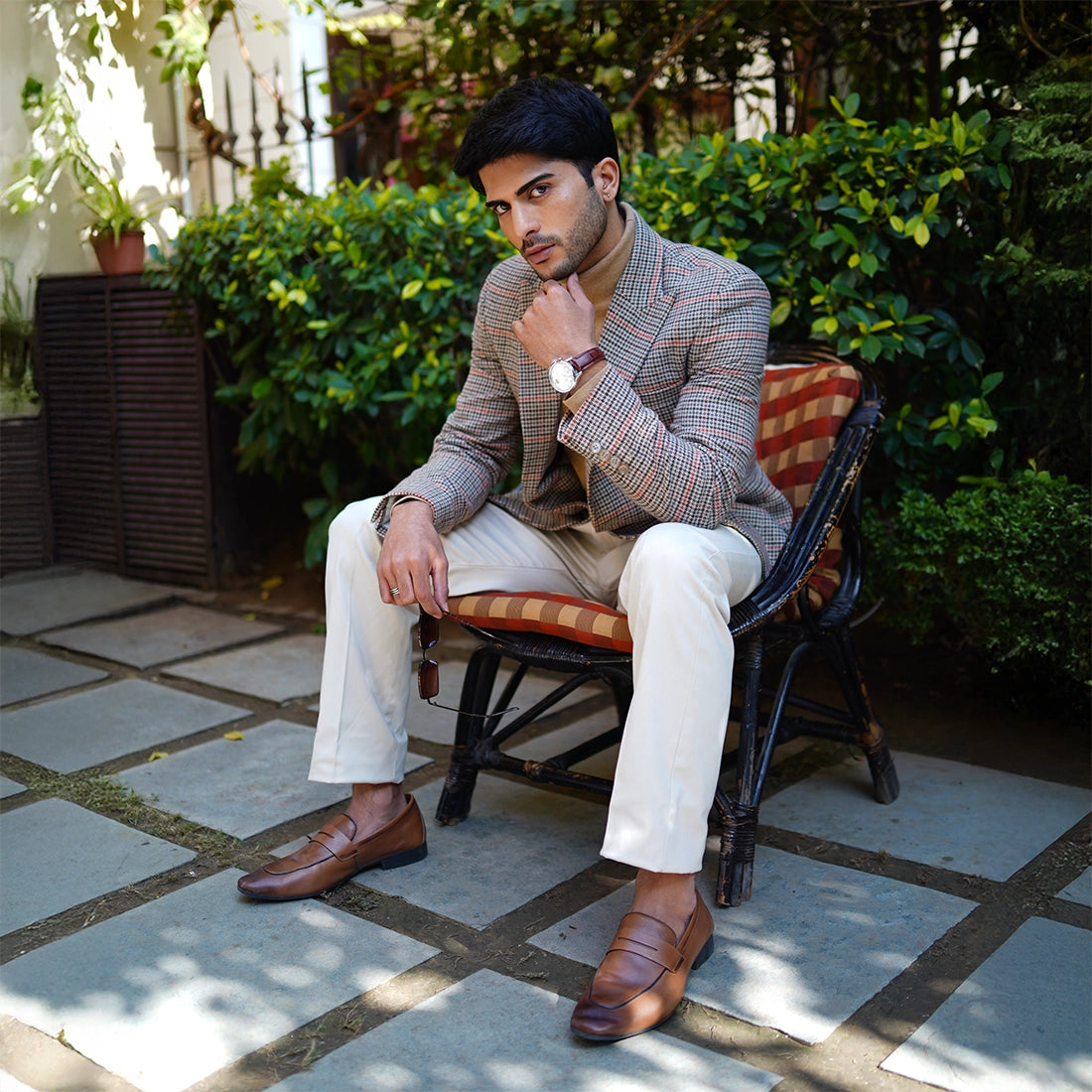 Mocha Mousse Denim Blazer