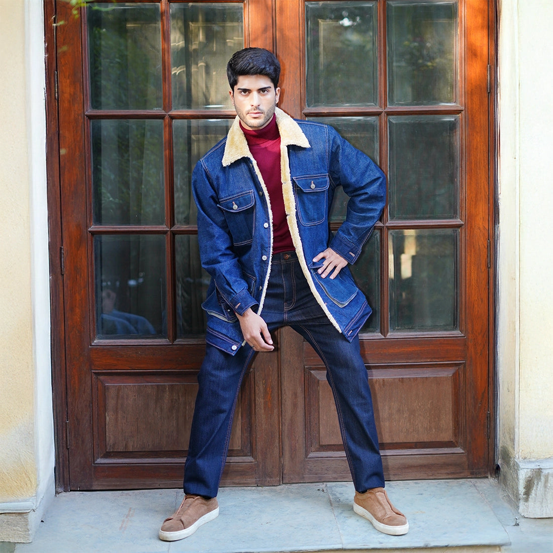 Winter Fur Denim Jacket