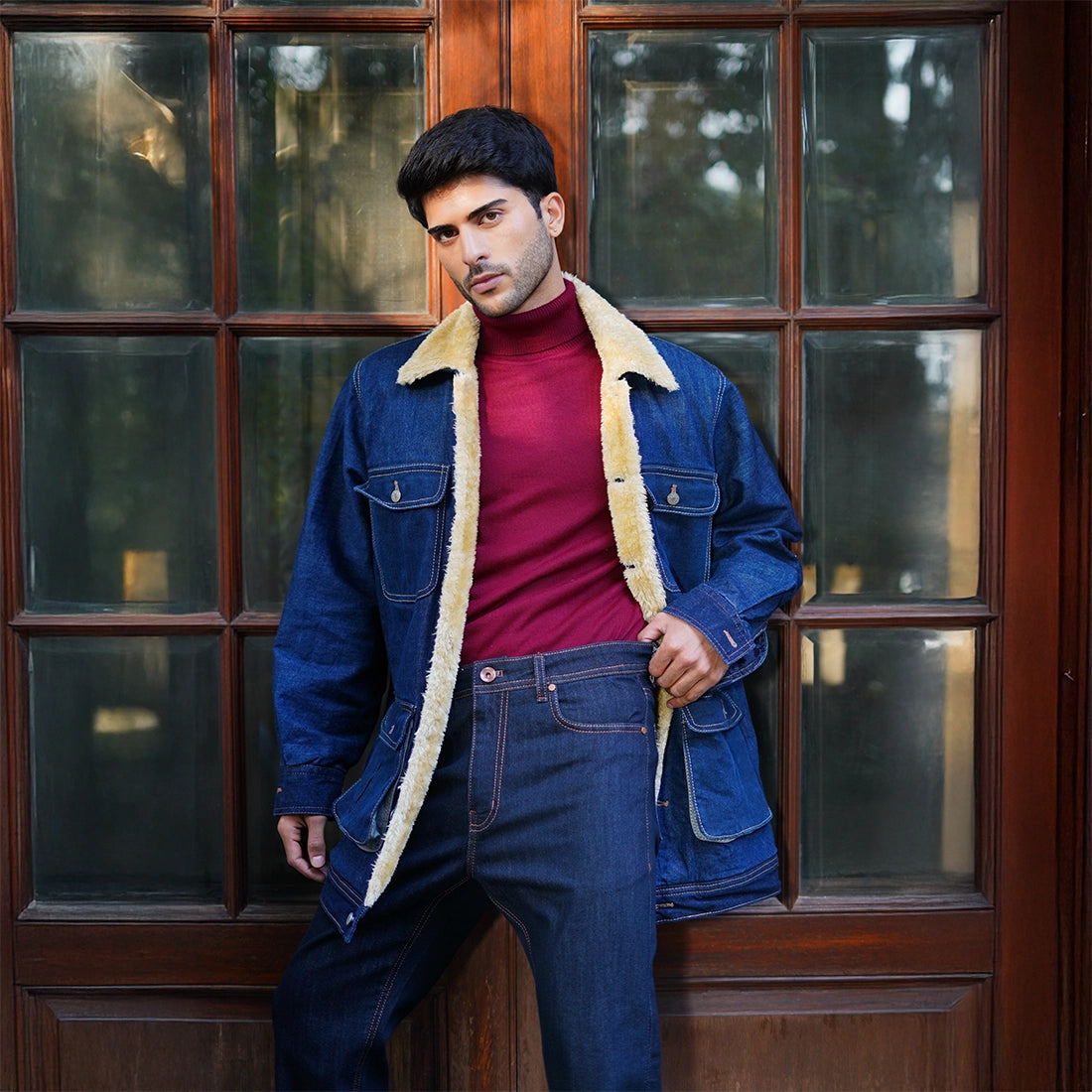 Winter Fur Denim Jacket