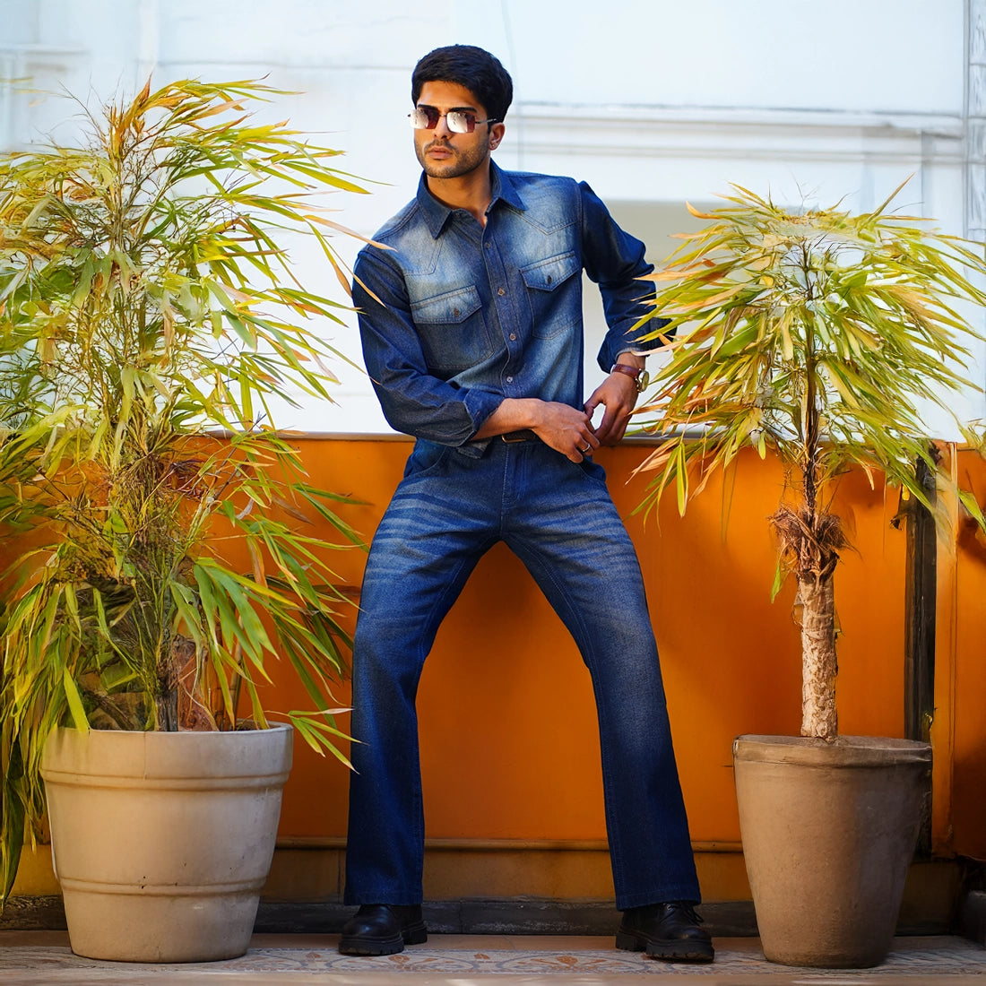 Classic Faded Denim Shirt